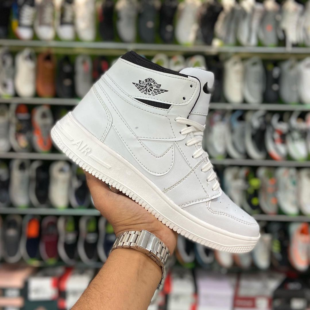 Nike Air Jordan First Copy Shoes High-top White