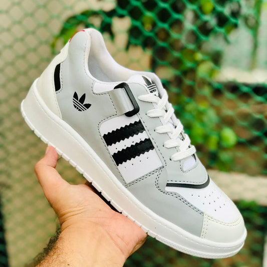 Adidas White Sneakers For Men White/Grey/Black