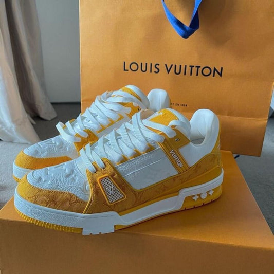 Louis Vuitton Trainer Sneaker Yellow/White